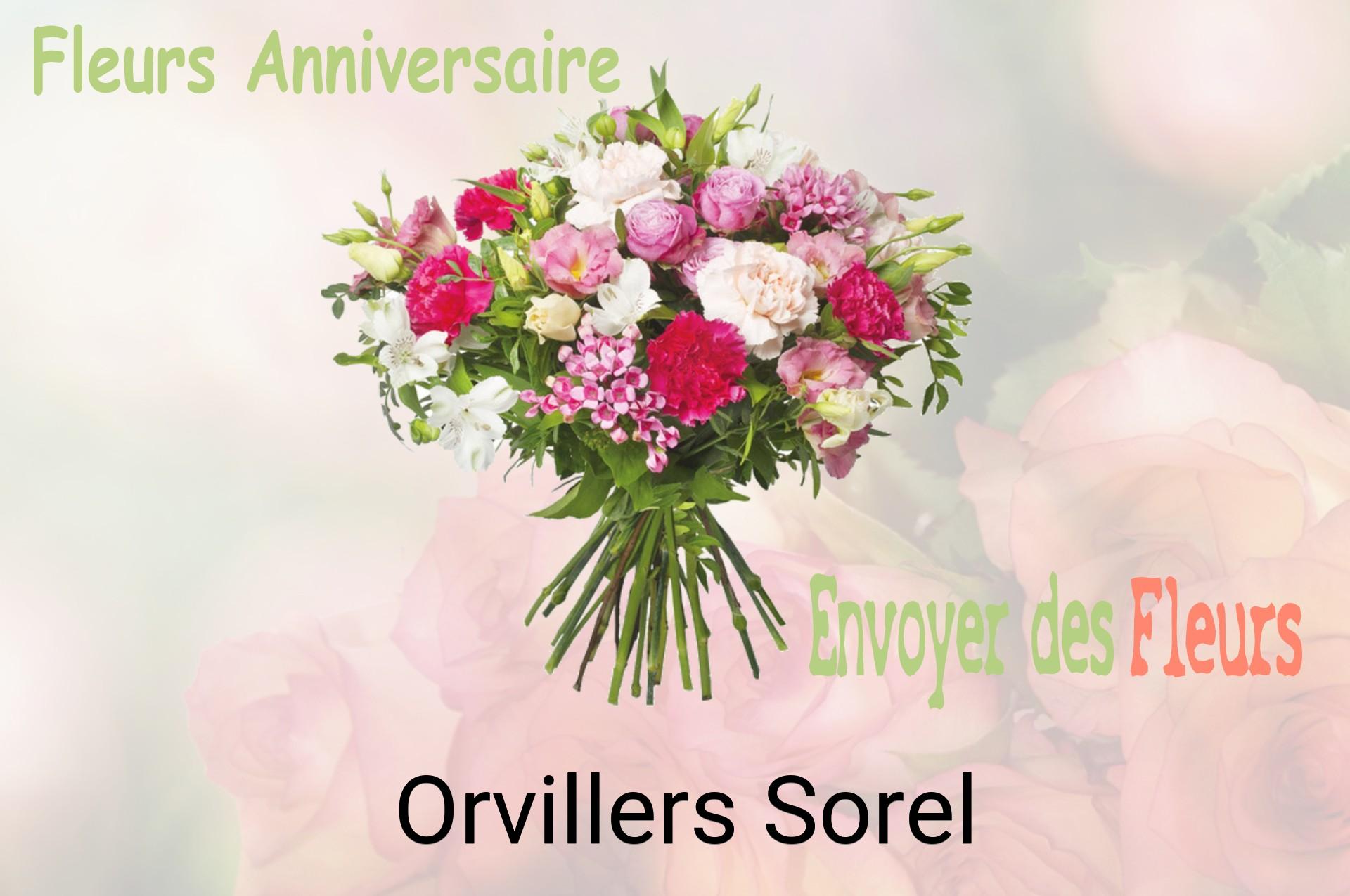 Bouquet de fleurs d’anniversaire livré à Orvillers-Sorel